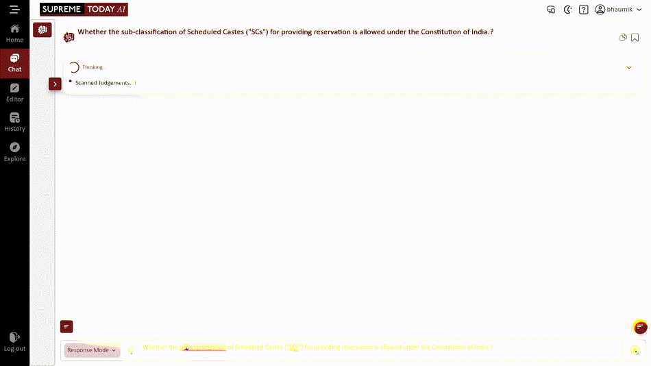 AI Package Scheduled Castes example